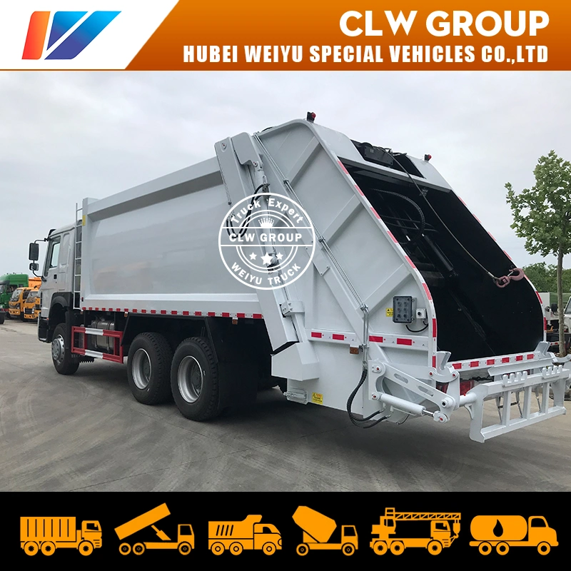 HOWO 22cbm compacteur de déchets de camion à ordures chariot pour la gestion des déchets