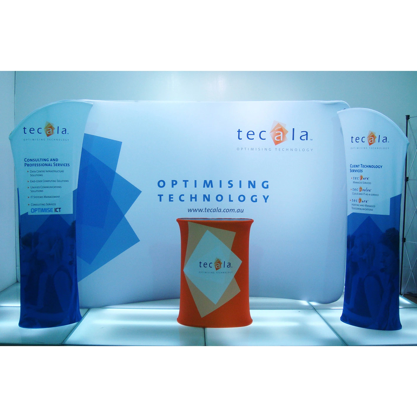 Custom Printing Stretch Fabric Tradeshow Booth pop Up Display Stand