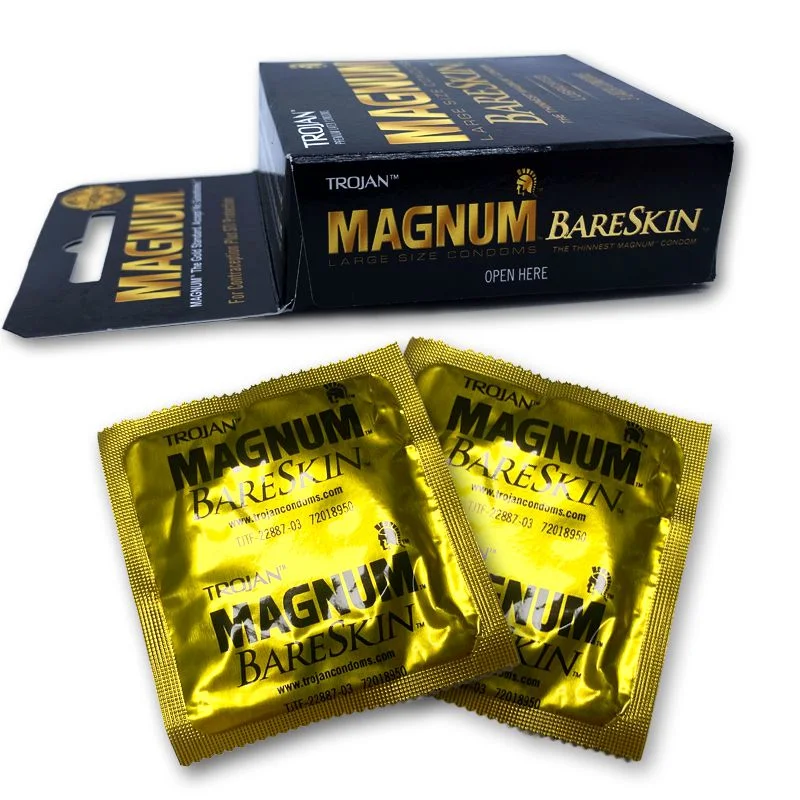 Comercio al por mayor Trojan Magnum los condones de látex Funda ultra Sexo Hombre DOT juguete sexual para hombres condón producto