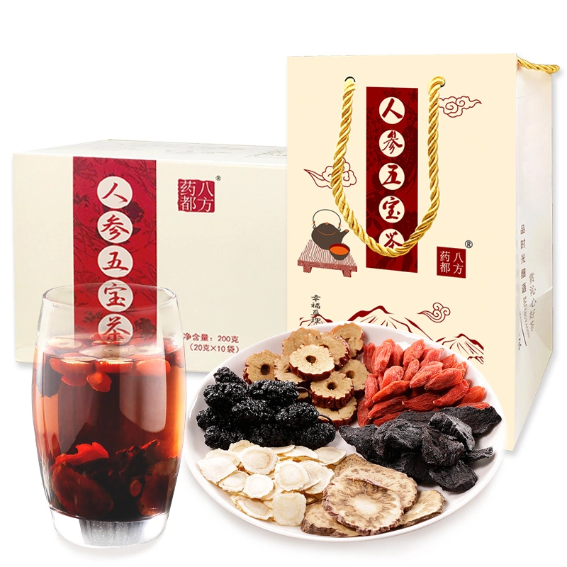 Chinese Health Tea Herb Ginseng Root Mulberry Fruit Herbal Sex Tea for Man