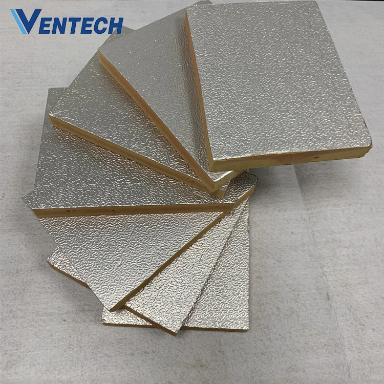 Aluminum Foil Phenolic Foam Board for Thermal Insulation in HVAC System