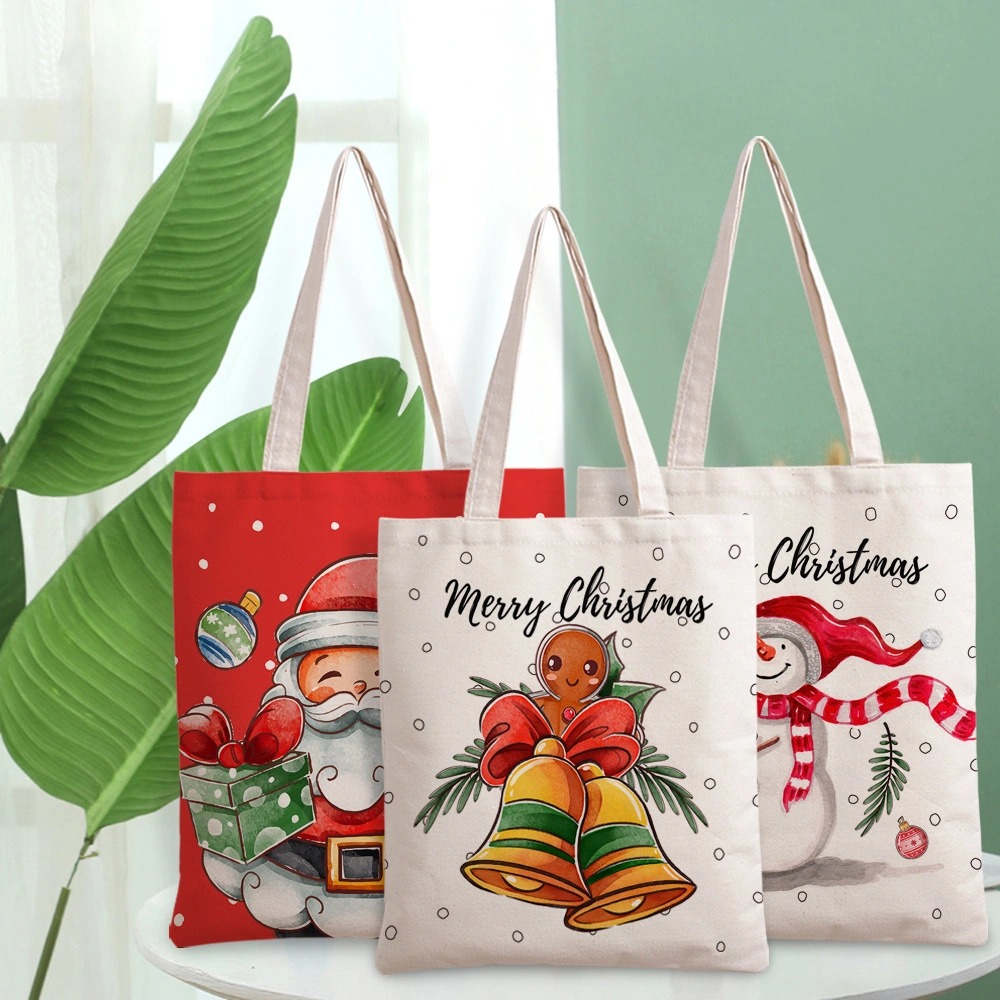 Top Seller Santa Sack Christmas Gifts Packaging Stocking Santa Sack Large Size Canvas Christmas Bag for Gift Party Decoration