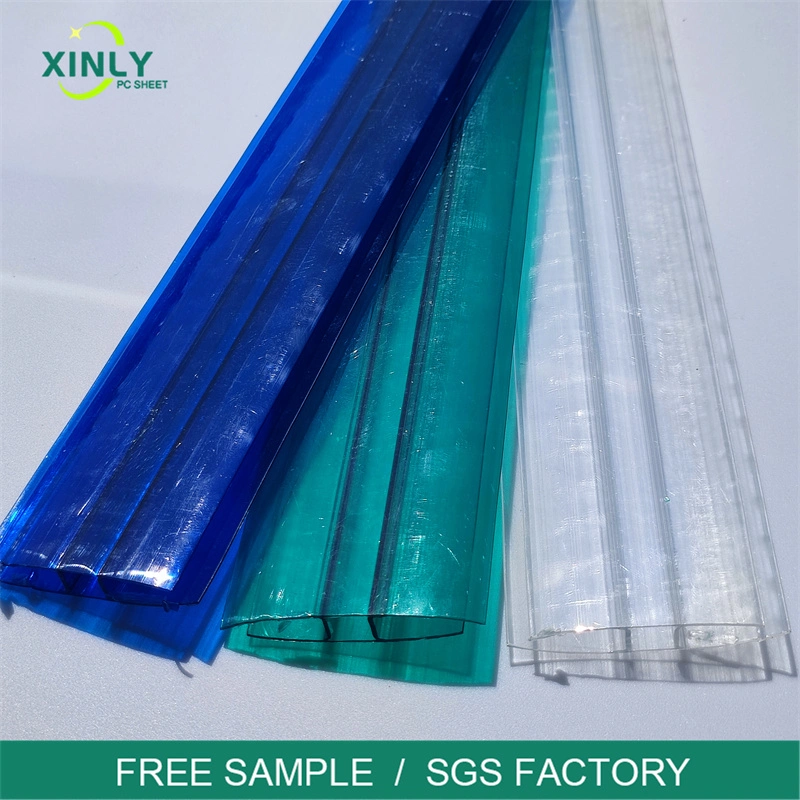 Standard Thickness Polycarbonate Sheet Connector Accessories Profiles