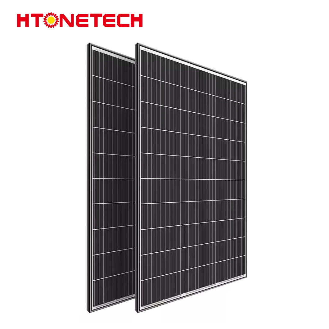 Htonetech 150W Panneau Solaire Monocristallin Usine Petit Panneau Solaire Flexible Chine Cellules Solaires de Type Double Verre Polycristallin en Silicium