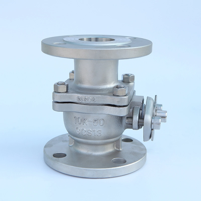 Stainless Steel 2 PCS Floating Ball Valve Meet API JIS GB Standard