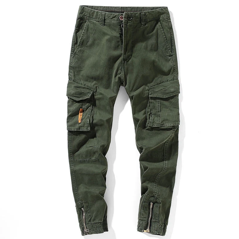 Hot Custom Logo 3D Pocket Casual Cargo Pants Men's Spring Version