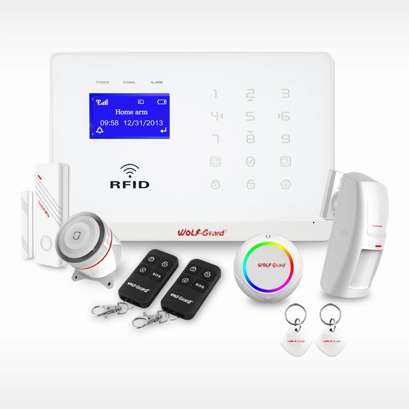 Wolf-Guard GSM Intelligent Door Alarm with APP and RFID