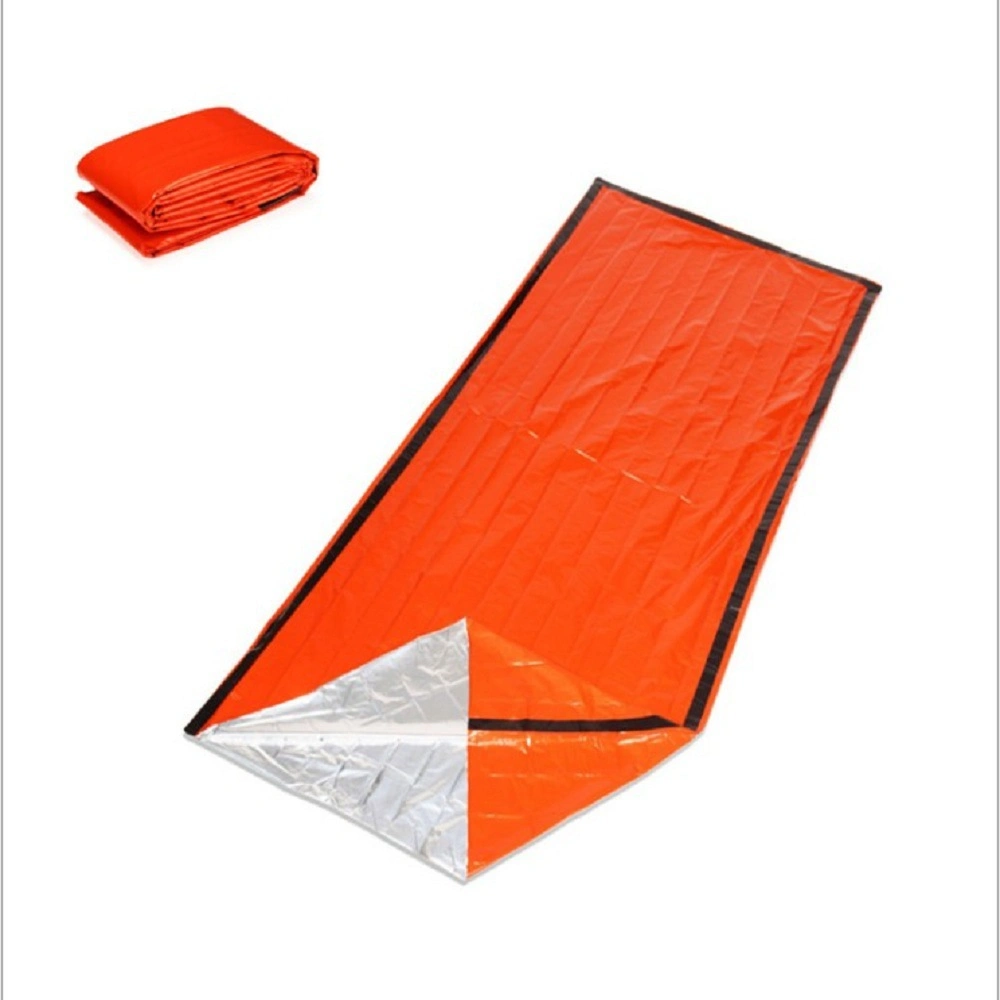 Couverture de survie de couchage thermique d'urgence Sac de couchage pour le camping La randonnée pédestre Wyz16082