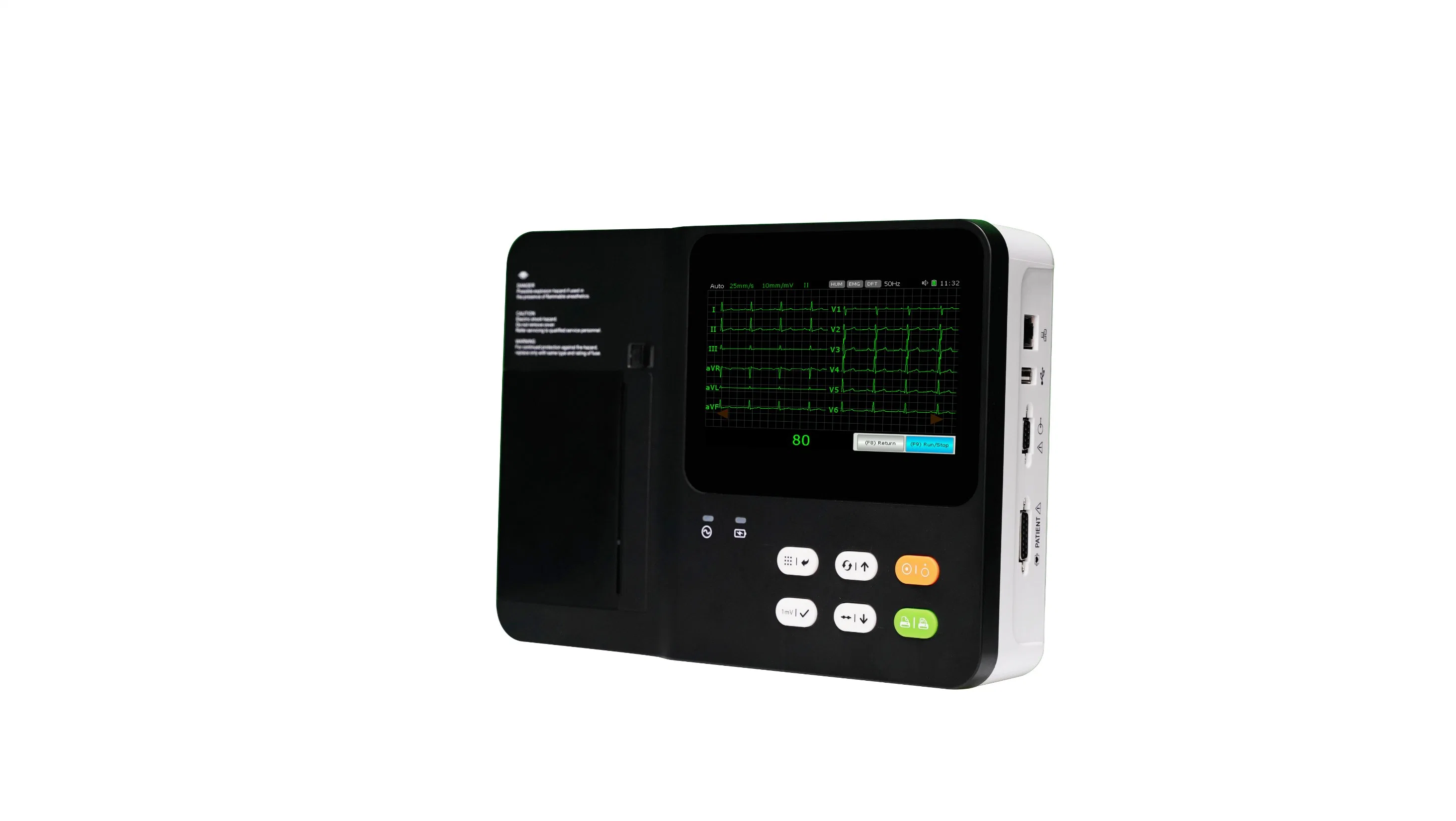 CE-geprüfte tragbare digitale EKG-Ekgmaschine mit WiFi und Touch Bildschirmarbeitsbereich