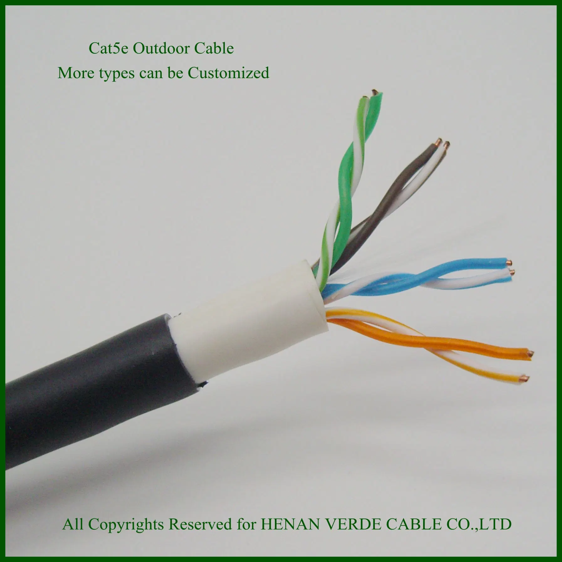 El cobre PVC Resisant RoHS llama CAT6 CAT5e de la señal de cable de red de comunicación de datos