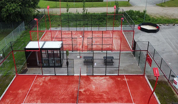 South Hot Sale Panoramic 10*20m Padel Court für Sport