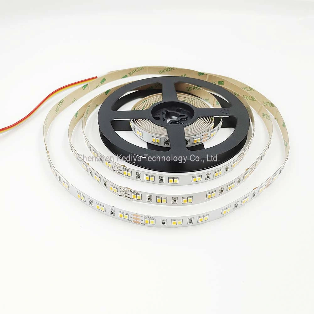 SMD2835 120LED/M Dual White CCT LED Strip Light Warm White Nature White 1800-6500K LED Tape