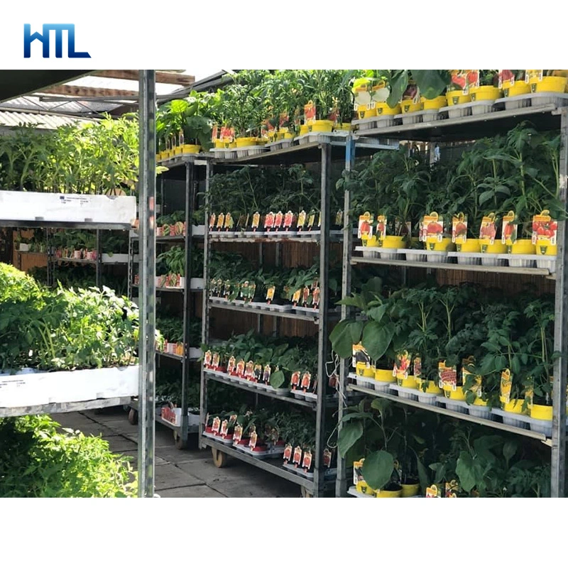 PP Shelves Greenhouse Farmers Market Plant Nursery Flower Cultivation Trolley