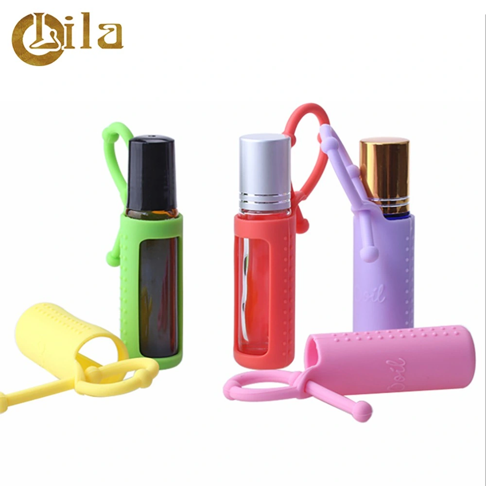 Round Lovely Holder Case Silicone Case for Roller Bottle