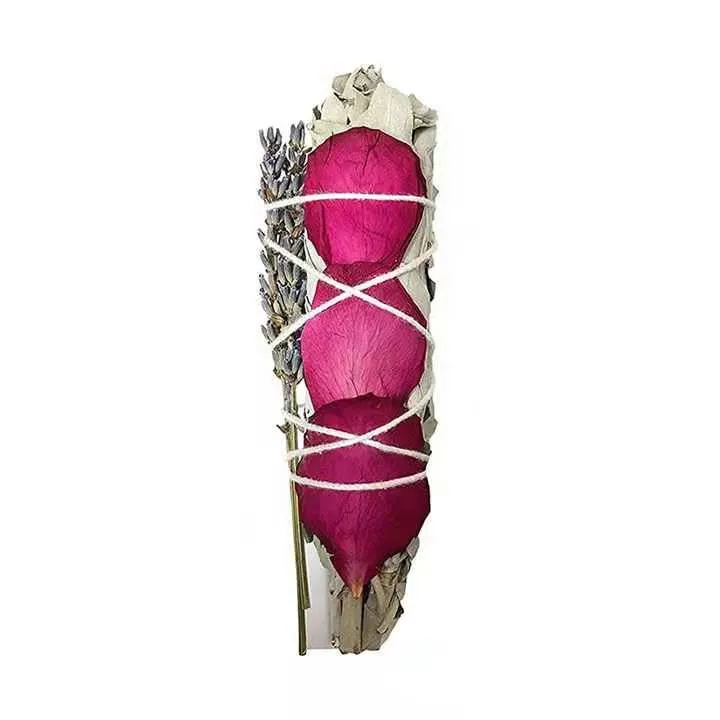 custom spiritual colorful flower clary sage stick eliminate negative energy