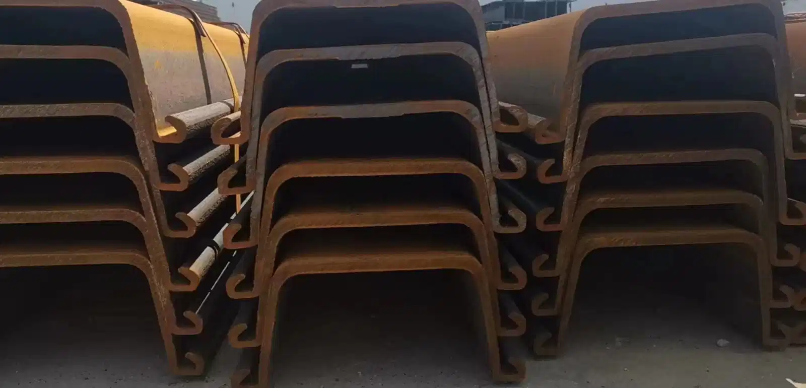 Hot Rolled 400*100*10.5 U-Shape Steel Sheet Pile S275 S355 Carbon Steel Sheet Pile for Construction