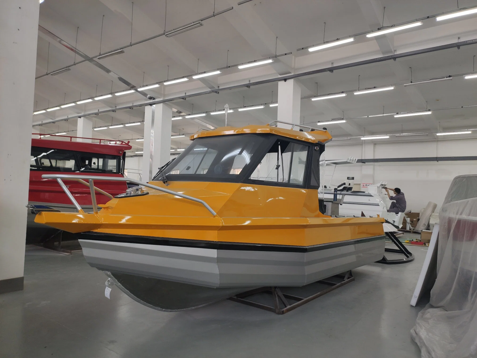 6.2M Fully-Welded robusta de aluminio de 20 pies el placer de crucero en barco de la cabina de Pesca Deportiva