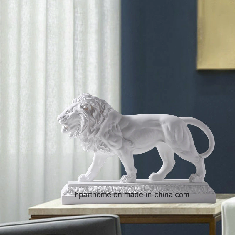 Exquisite High-End Home Resin Crafts Lion Effigy Furnishing Art