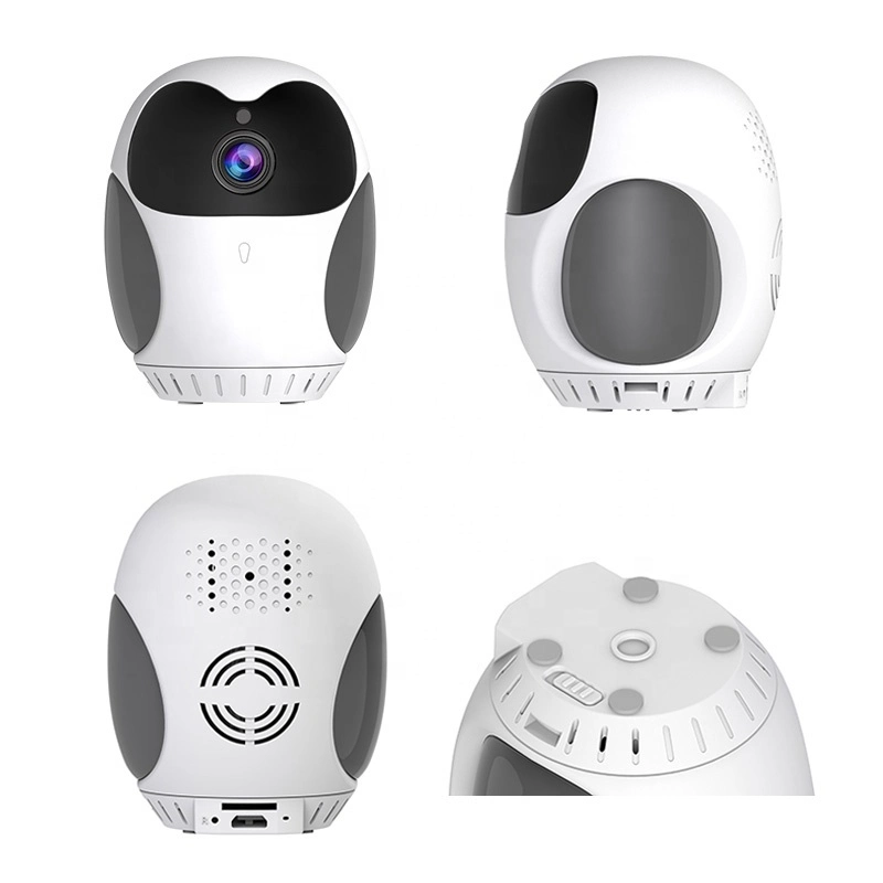 Gira 360 grados de visión nocturna automática de la cámara WiFi de Intercomunicación de voz de zoom de 4X Ai Detección Inteligente de Movimiento (wc010b)