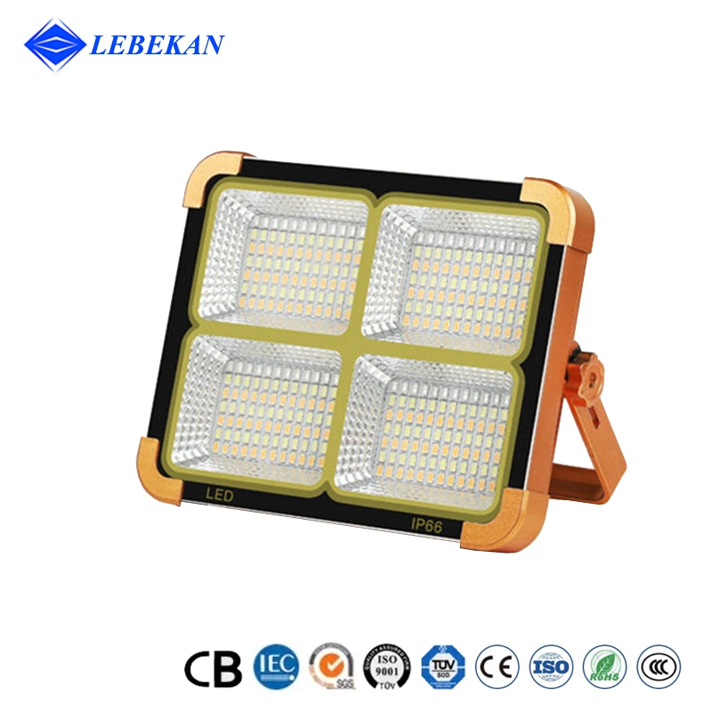 Portable Outdoor USB Output LED Spot Solar Foco Exterior Car Repair Use 100W LED Battery Work Lights