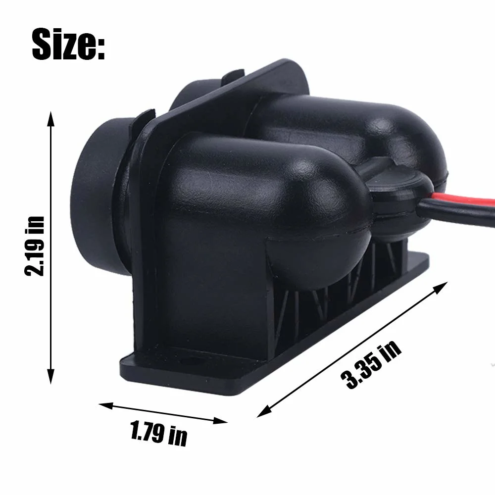 Universal Waterproof Cigarette Lighter Power Fit for 12V-24V Marine Boat Car Motorbike (Double mouth)