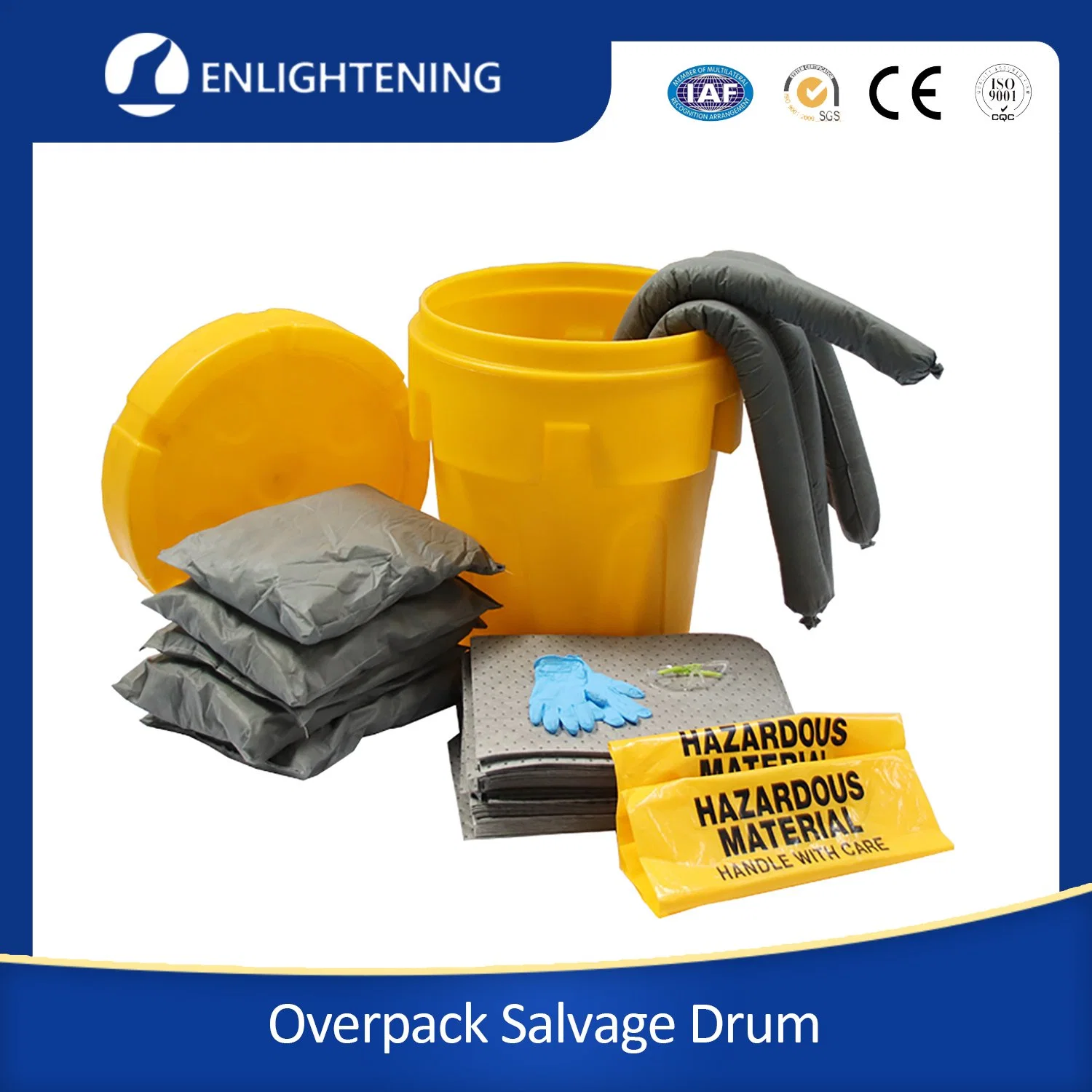 IBC Container Spill Pallet 95 Gallon Overpack Salvage Drum Spill Cabinet Spill Prevention Kits for Chemical Industry