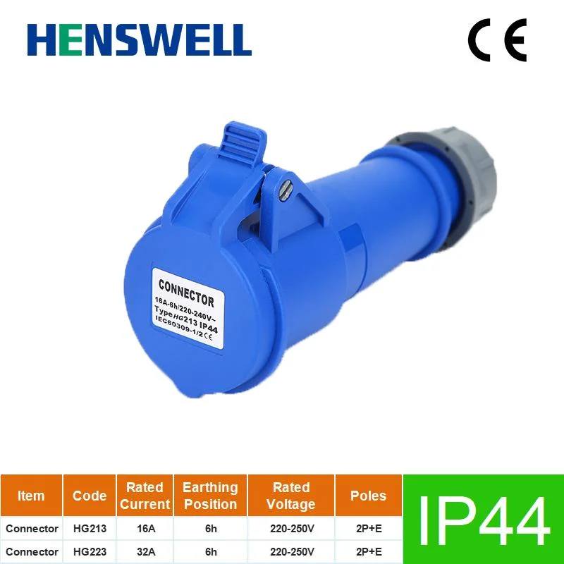 IP44 16A/32A 3p Superior New Design Industrial Connector (2P+E)