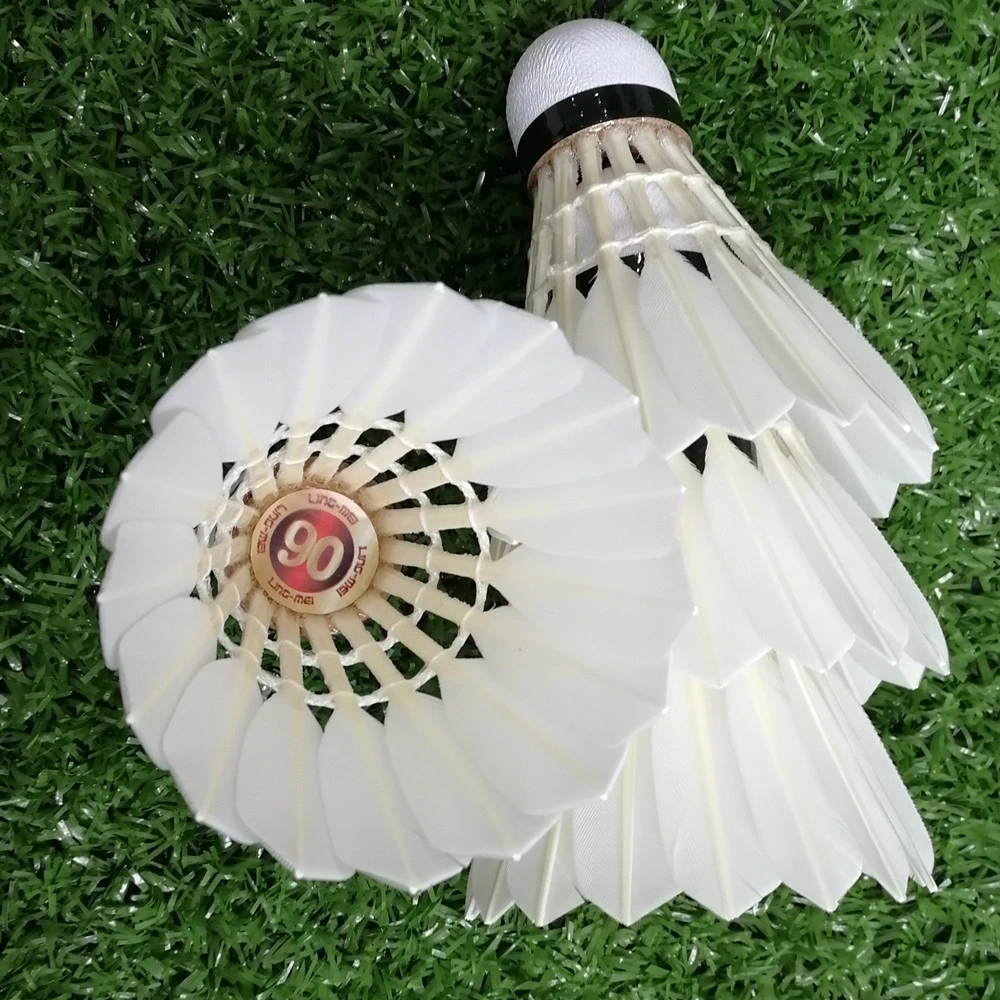 Hot Sale Goose Feather Badminton Shuttle in Lingmei Brand