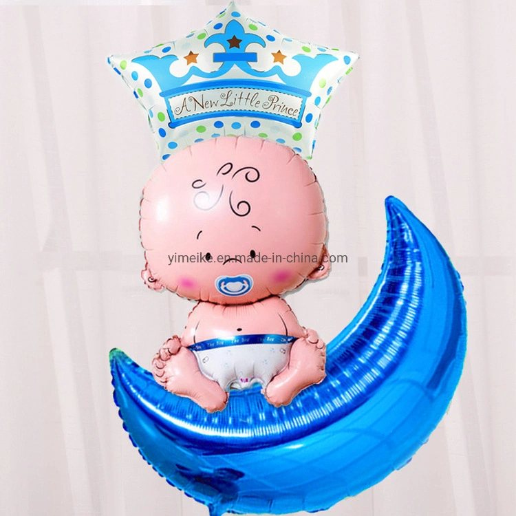 Baby Birthday Party Decoration Air Balloon 36inch Large Moon Aluminum Foil Balloon