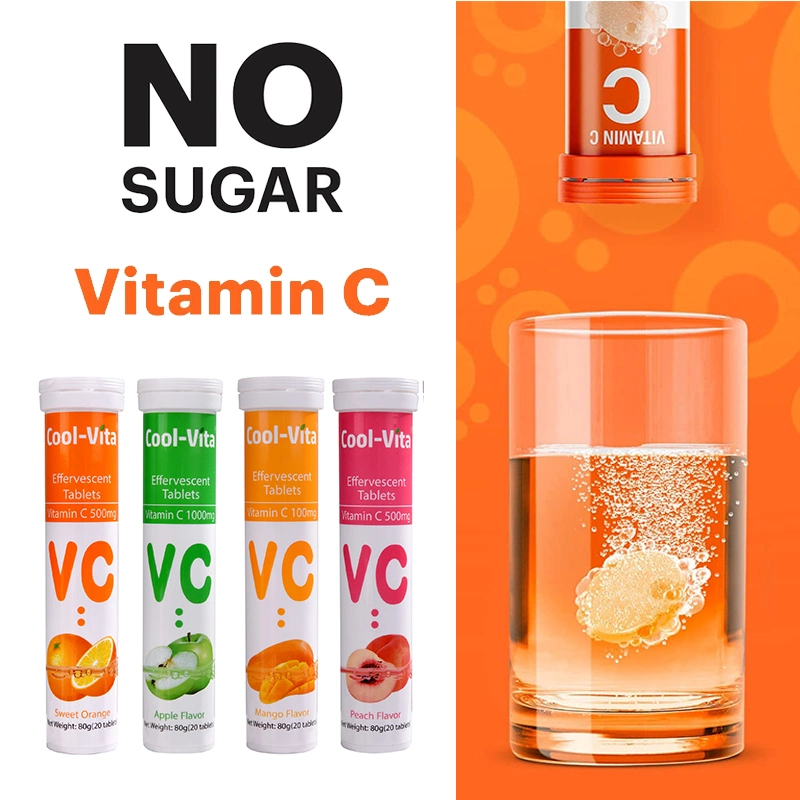 Nutritious Energy Drinking Supplementary Health Care Product Vitamin C Effervescent Tablet