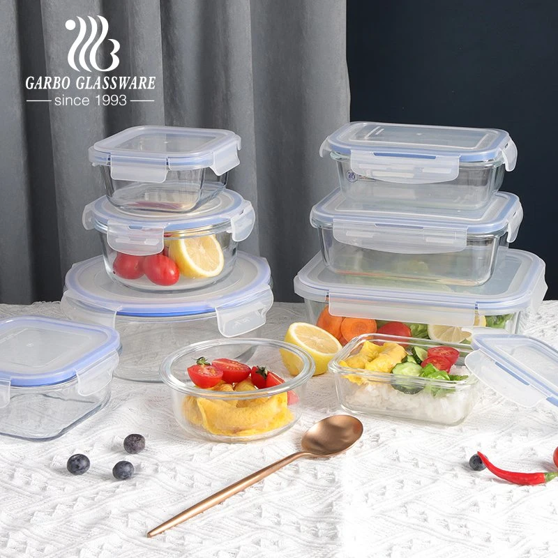 3PCS High quality/High cost performance  Borosilicate Glass Bowls Set Lunch Box Glassware Home Using Kitchenware Microoven Usinggb13G17132AA+GB13G14130+ GB13G14220ax