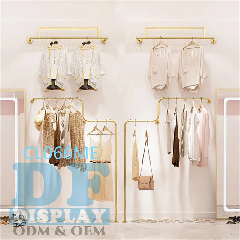 Clothes Rack Shop Fitting Wall Mounted Garment Rack Nesting Boutique Garment Display Rack Clothes Shop Display Furniture Garment Rack