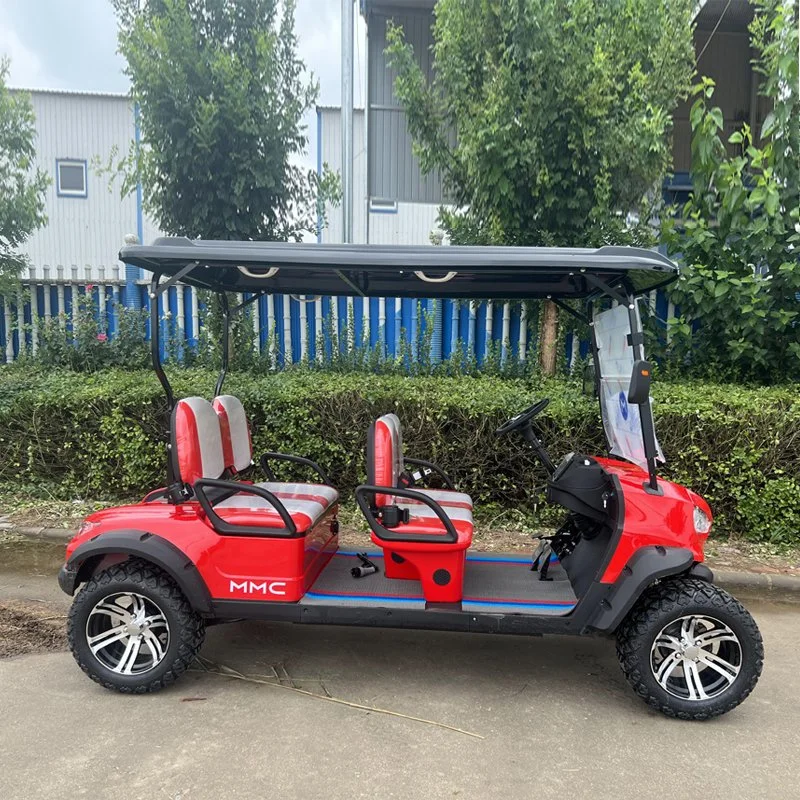 4 Seat Electric Hunting Golf Car with Front Basket Customized 4 Passenger Mini Electric off Road Golf Cart