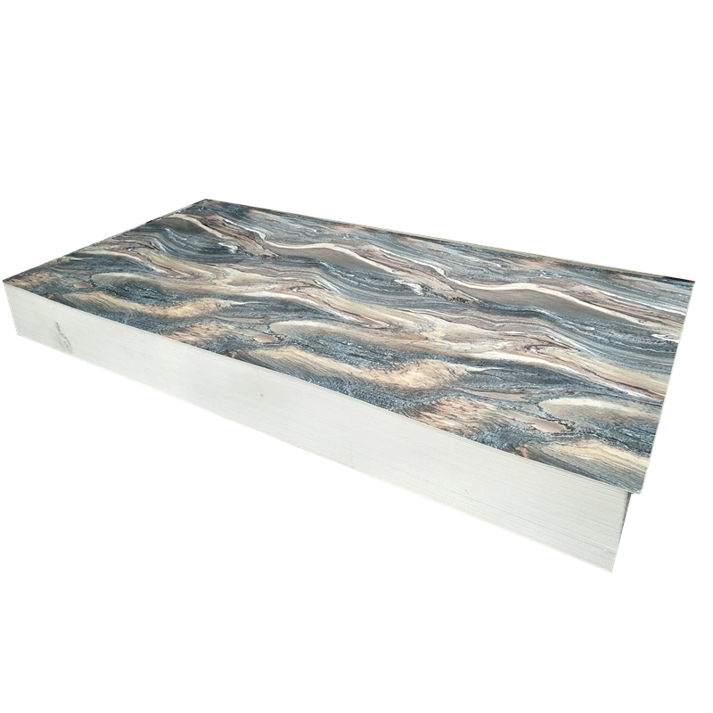 1220X2440mm UV PVC Marble Sheet UV Wall Panel Cabinet Material Decoration Profil Line