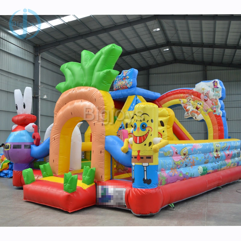 New Design Commercial Inflatable Bouncy Castle with Slide Inflatable Bounce Castle