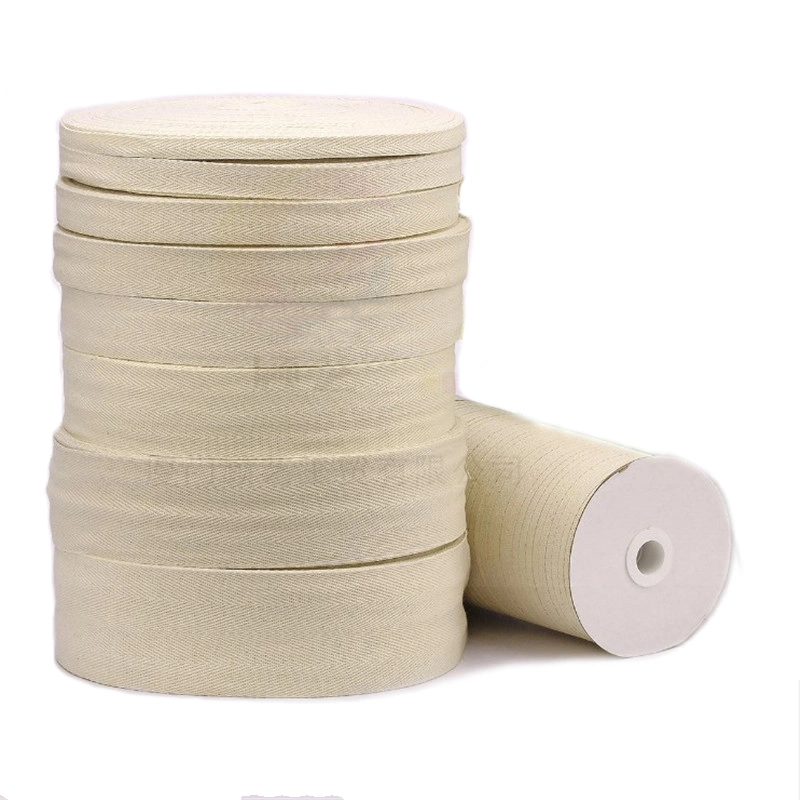 Stock Soft Natural White Wholesale/Supplier Cotton Ribbon for Gift Packing