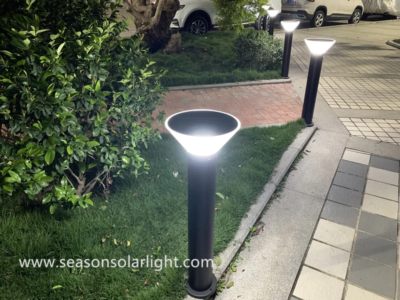 Smart Energy System Decoration Lighting Outdoor Bollard Solar Garden Light with LiFePO4 Battery & LED Light