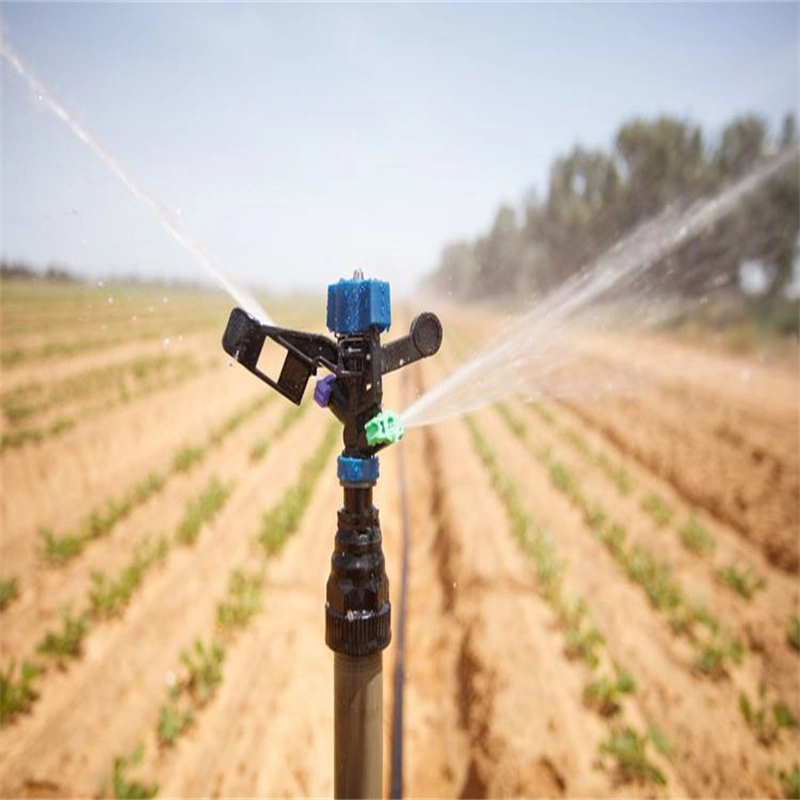 Garten-Bewässerungs 1/2 Zoll-Anschluss Kunststoff / Metall Rotate Sprühdüse / Gießen Rotierende Sprinkler im Betrieb im Senegal