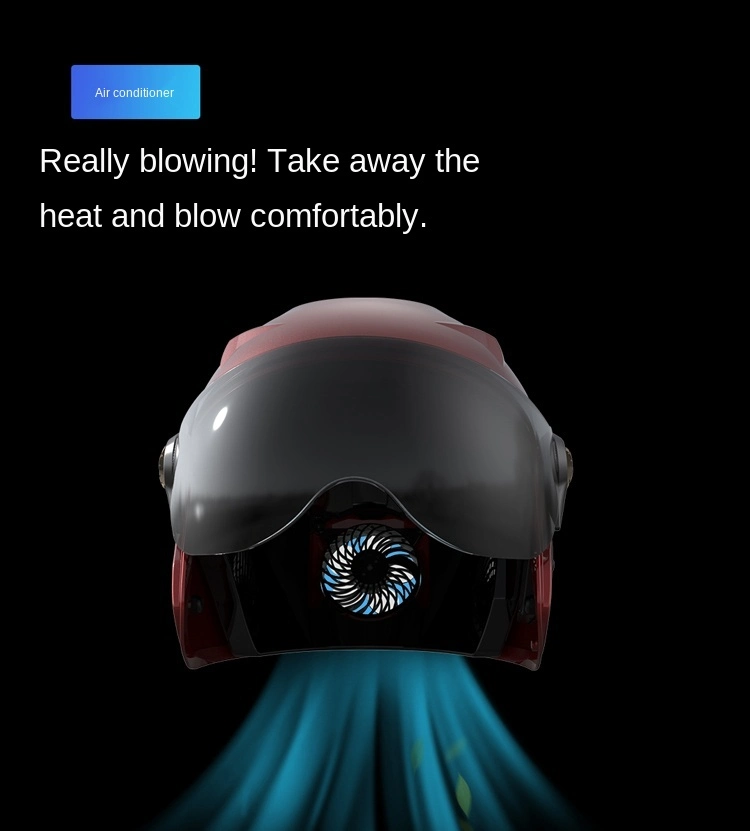 Motorcycle Bluetooth Fan Helmets ABS Solar Smart Charging Helmet Music Mobile Phone Motorbike Riding Safety Unisex Half Helmet