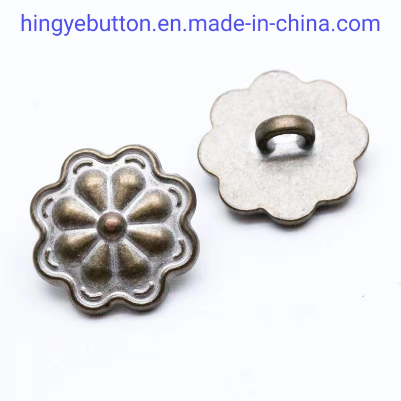 Metal Button Fashion Zinc Alloy Foot Shank Button for Garment Clothing Accessories