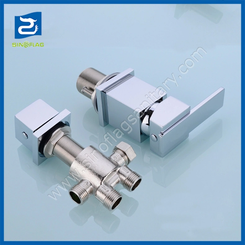 Four Holes Deck Mounted Bath Water Mixer