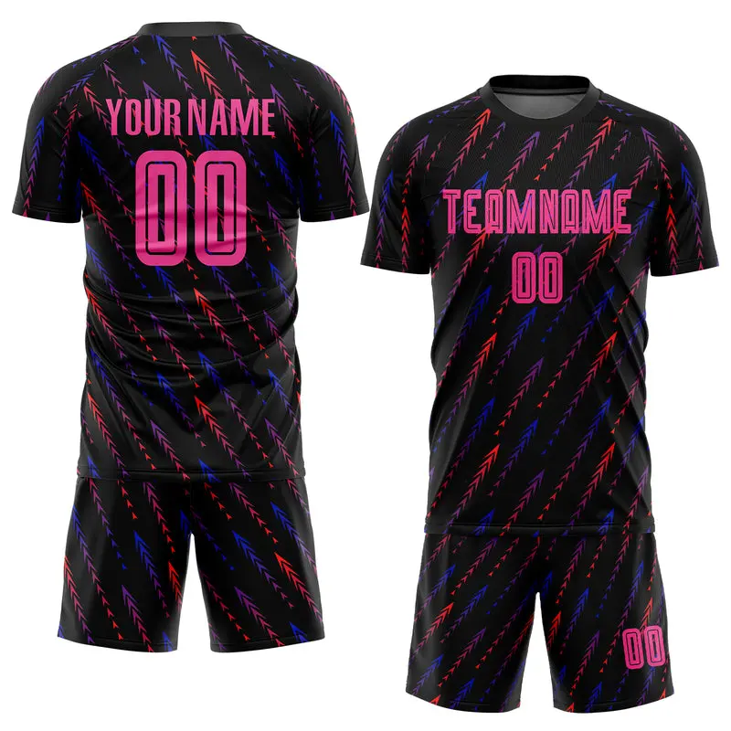 Factory Direct Price Custom Reversible Sublimated Printing Soccer Uniform Name Number Mesh Football Jersey Suit 2PCS Soccer Shirts Suits