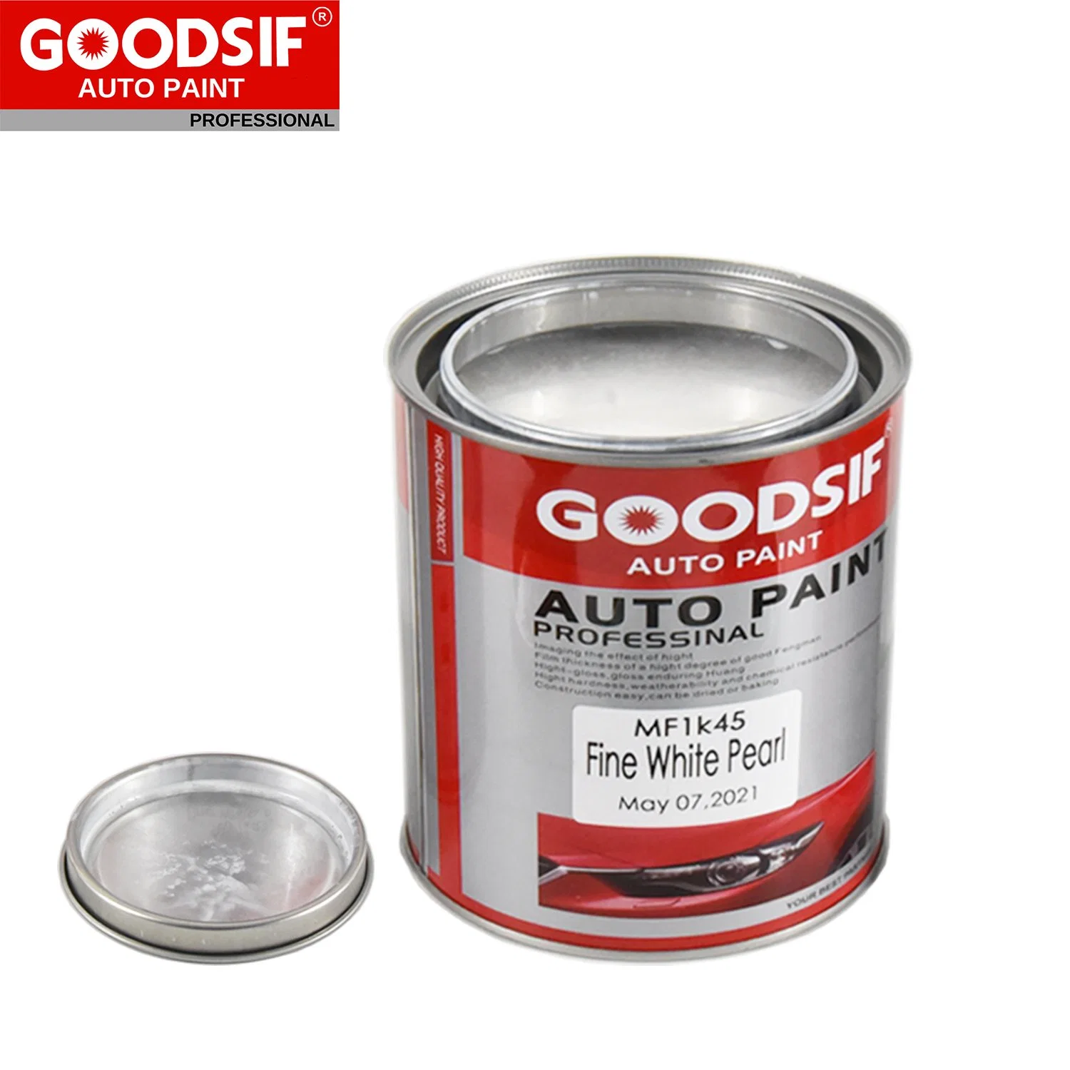 Auto Body Repair Car Paint in China Goodsif 1K Pearl Color Basecoat Manufacturer 2K Clearcoat Automotive Refinish Paint