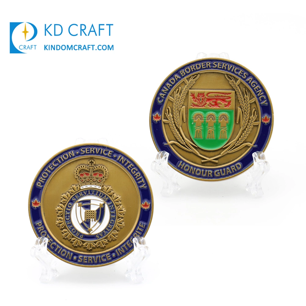 Made in China Personalized Custom Design Metal Embossed 3D Gold Plated Chiefs of Police Challenge Coins Key Chain