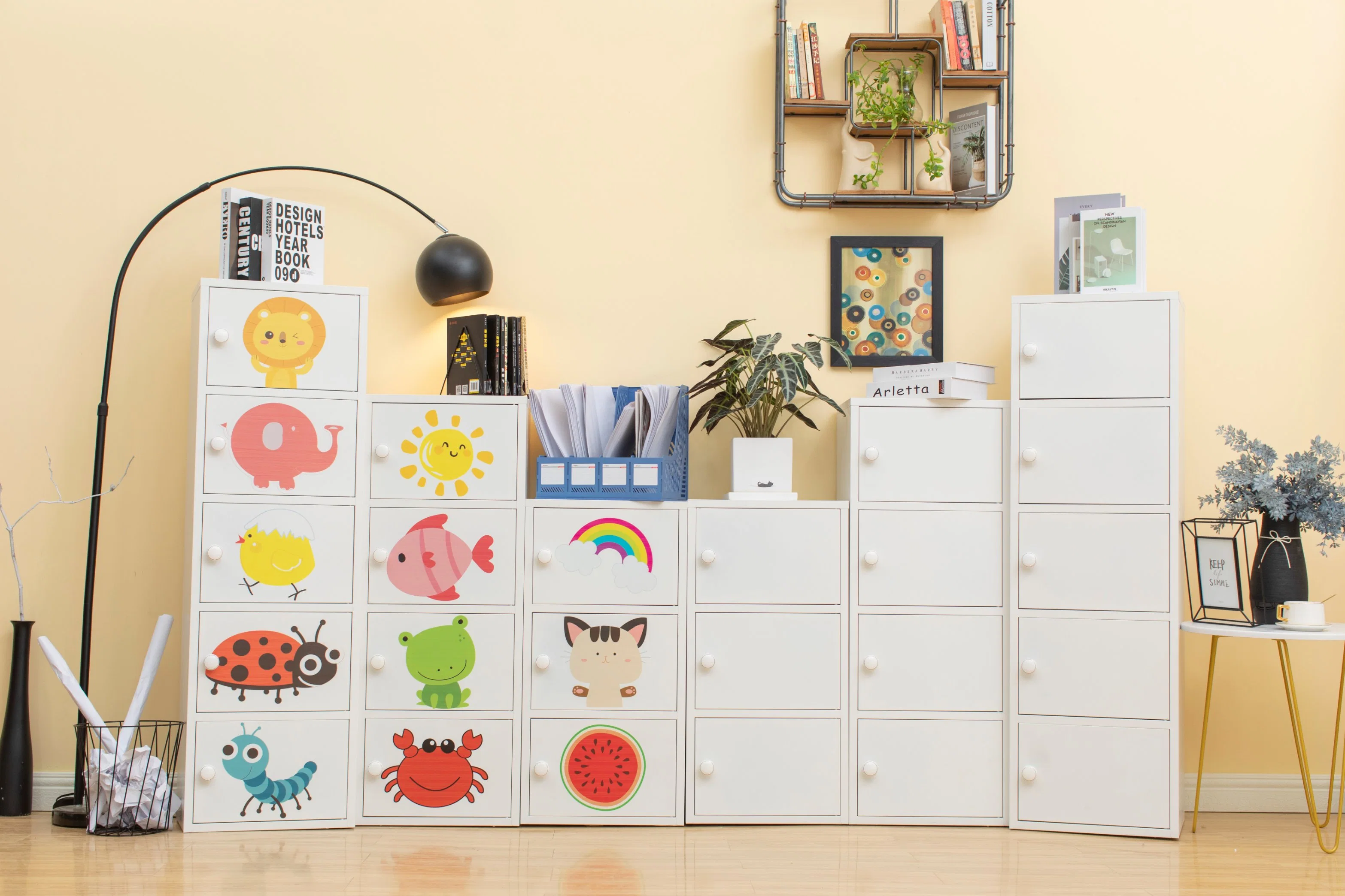 Armoire d'enfants Jouets pour bébés Armoires de stockage pour la chambre Hot Sale Toy poitrine maternelle Les enfants d'armoires