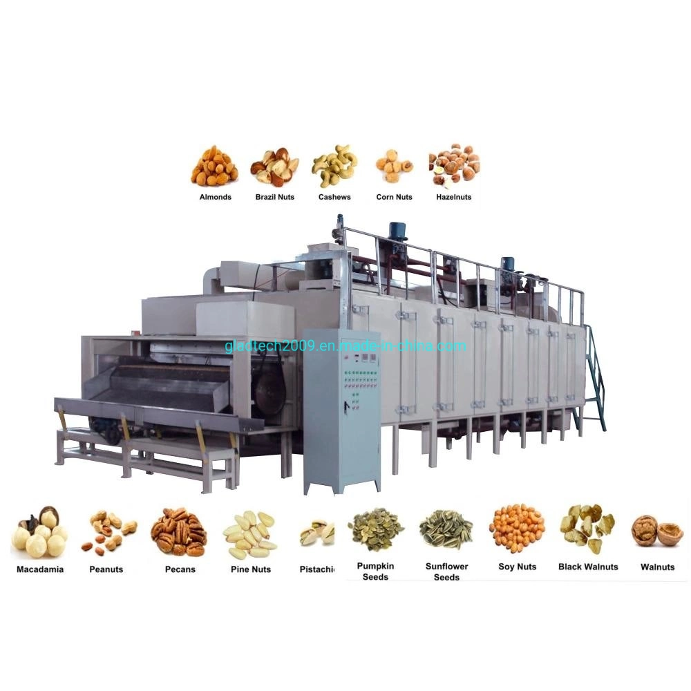 Continuos Peanuts, Sunflower Seeds, Pumpkin Seeds, Cashew Nut, House Beans, Almond, Walnuts, Hazelnut, Pistachios, Pine Nuts, Pistachios Dryer Machine Roaster