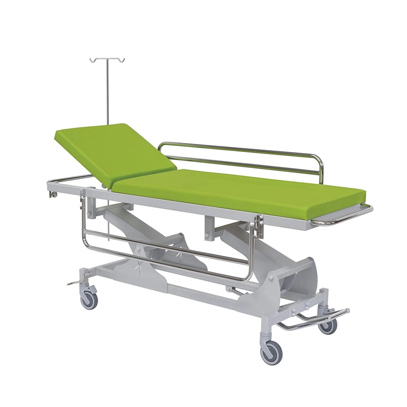 Medical Care Furniture Factory Wholesale Good Quality Mobile Hospital Emergency Transfer Bed Patient Theatre Trolley