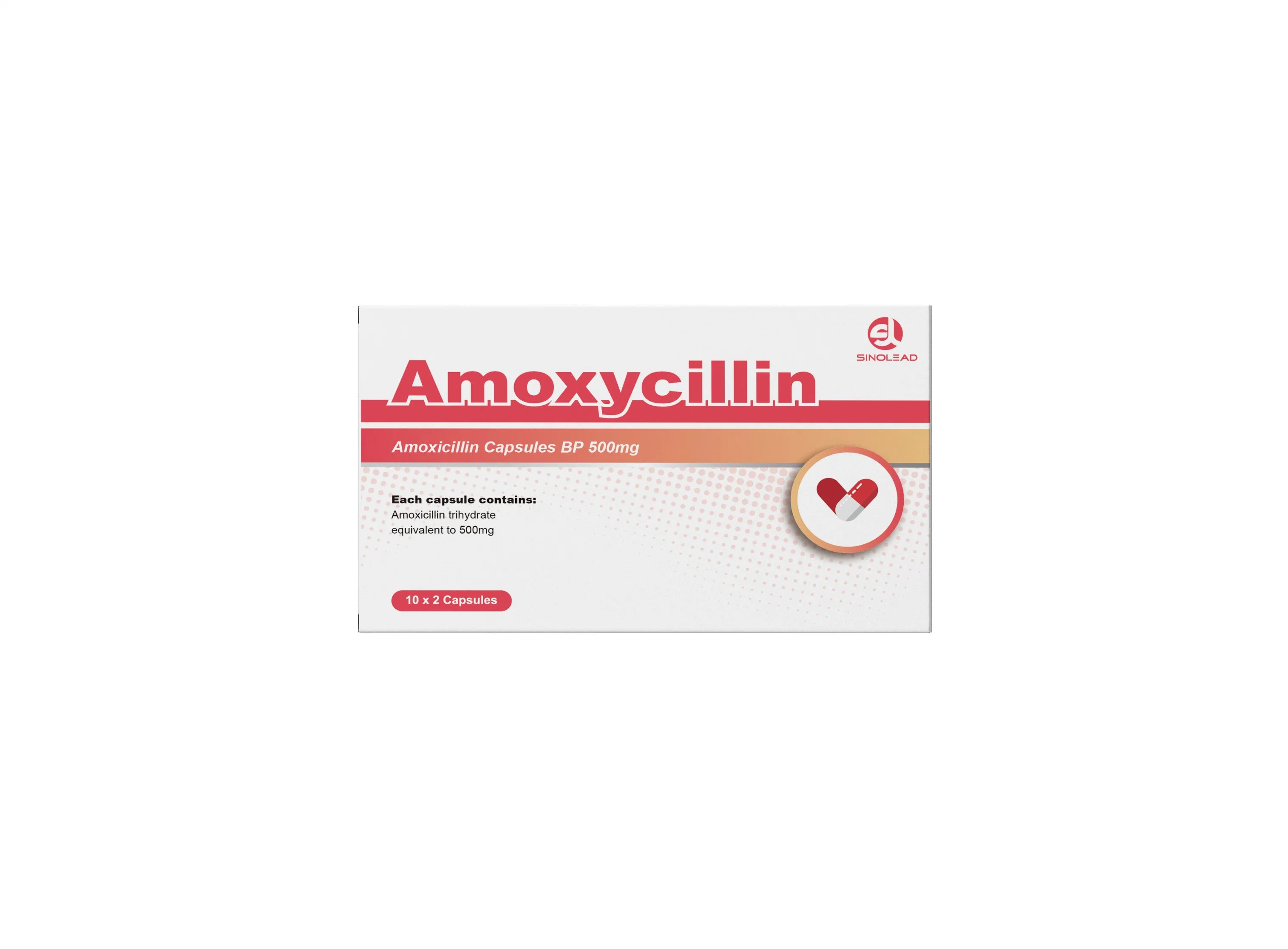 Antibiótico de alta calidad producto Amoxicillin Cápsulas 250mg, 500mg