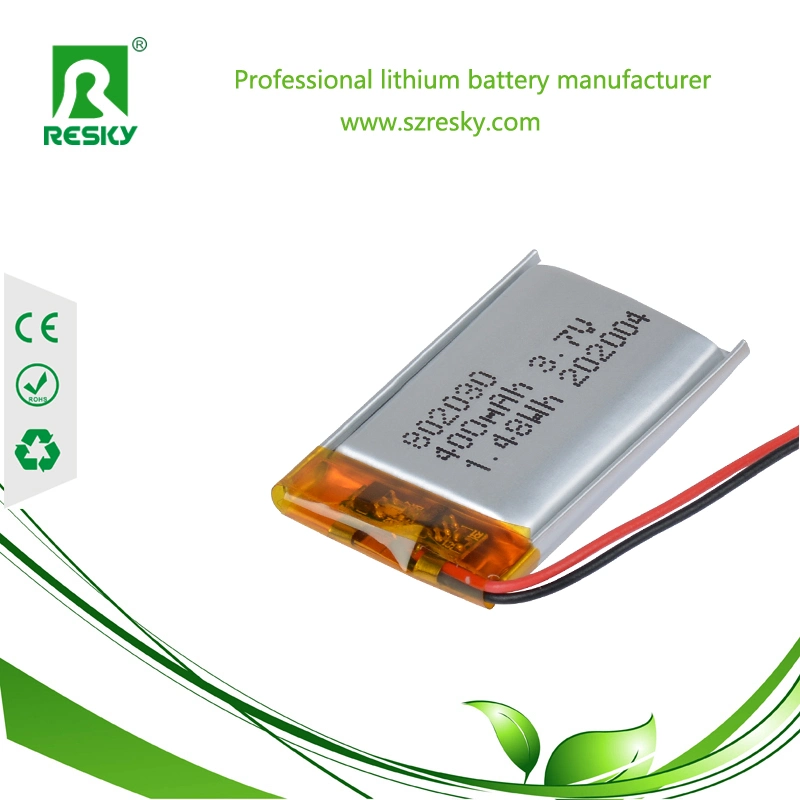 Seiko PCM Protected Lp802030 3.7V 400mAh Lipo Battery