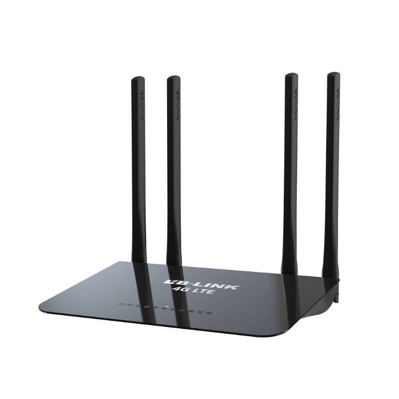 LB-LINK BL-CPE450M Color Negro 4G Router 4G CPE 300m 4 Antenas Alta Ganancia Wirelesss Router Tarjeta SIM Plug and Play APP Control remoto banda 4G/3G LTE: FDD TDD